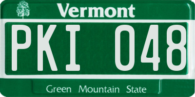 VT license plate PKI048