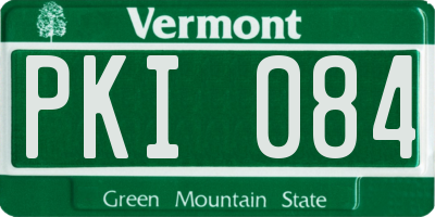 VT license plate PKI084