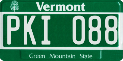 VT license plate PKI088