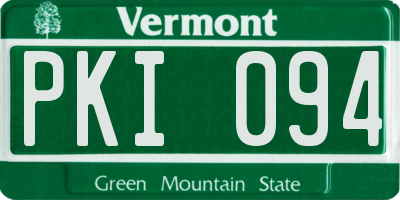 VT license plate PKI094