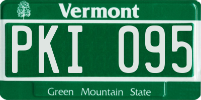 VT license plate PKI095