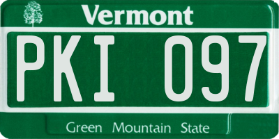 VT license plate PKI097
