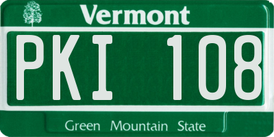 VT license plate PKI108