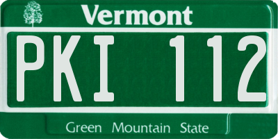 VT license plate PKI112