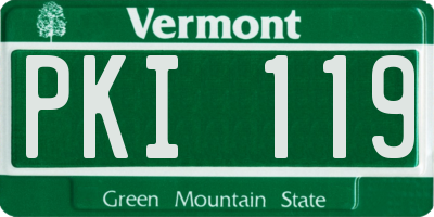 VT license plate PKI119