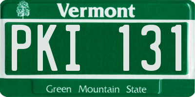 VT license plate PKI131
