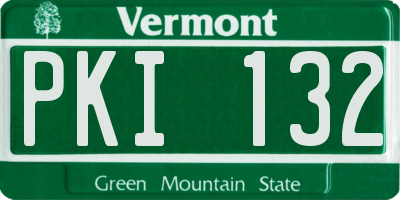 VT license plate PKI132