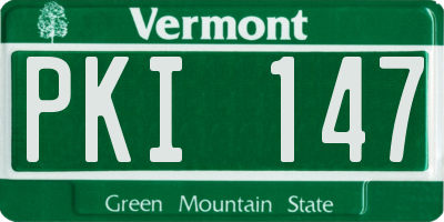 VT license plate PKI147
