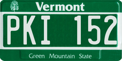 VT license plate PKI152