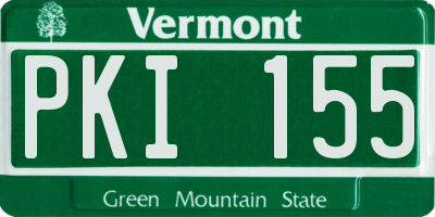 VT license plate PKI155