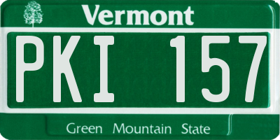 VT license plate PKI157