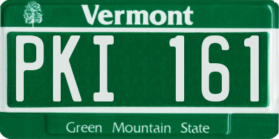 VT license plate PKI161