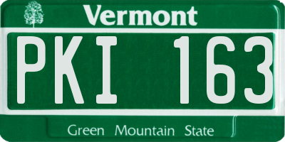 VT license plate PKI163