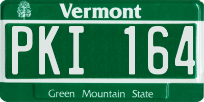 VT license plate PKI164