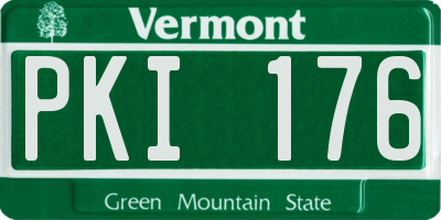 VT license plate PKI176