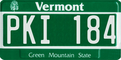 VT license plate PKI184