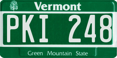 VT license plate PKI248