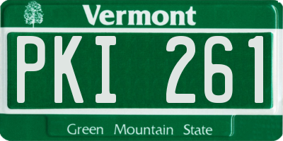 VT license plate PKI261