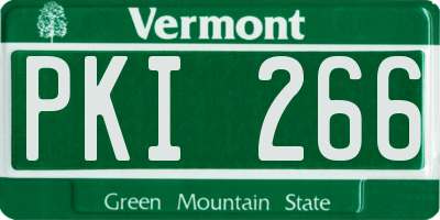 VT license plate PKI266