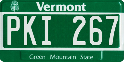 VT license plate PKI267