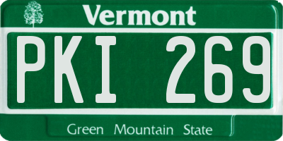 VT license plate PKI269