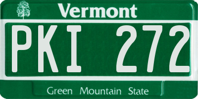 VT license plate PKI272