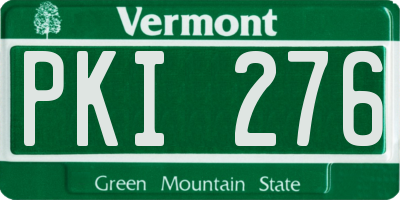VT license plate PKI276