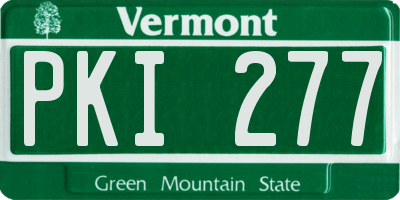 VT license plate PKI277