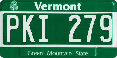 VT license plate PKI279
