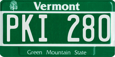 VT license plate PKI280