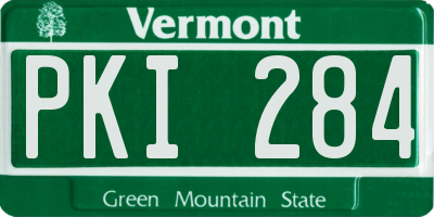 VT license plate PKI284