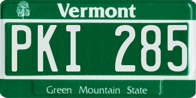 VT license plate PKI285