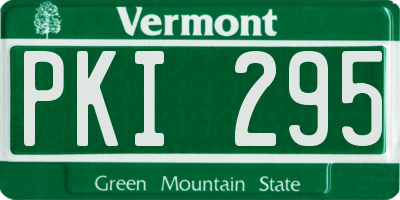 VT license plate PKI295
