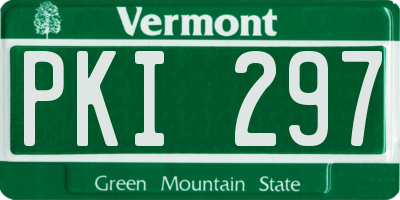 VT license plate PKI297