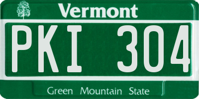 VT license plate PKI304