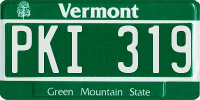 VT license plate PKI319