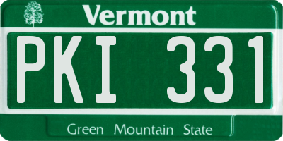VT license plate PKI331