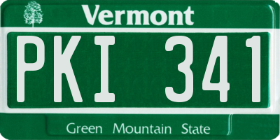 VT license plate PKI341