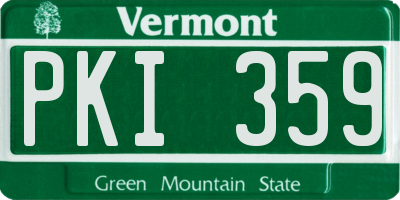 VT license plate PKI359