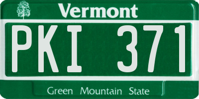 VT license plate PKI371