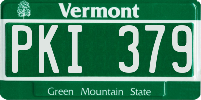 VT license plate PKI379