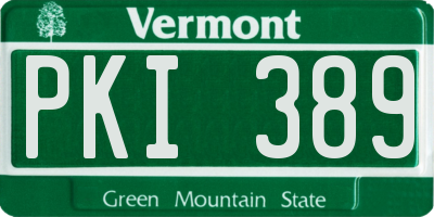 VT license plate PKI389