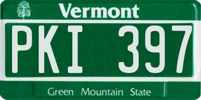 VT license plate PKI397