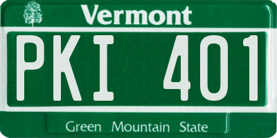 VT license plate PKI401