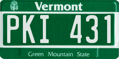 VT license plate PKI431