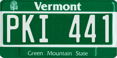 VT license plate PKI441