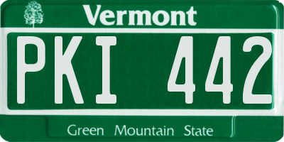 VT license plate PKI442