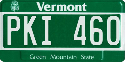 VT license plate PKI460