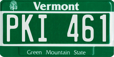 VT license plate PKI461
