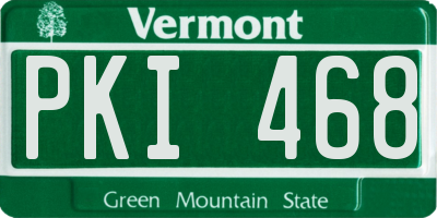 VT license plate PKI468